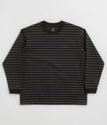 Snow Peak Border Long Sleeve T-Shirt in Black and Grey