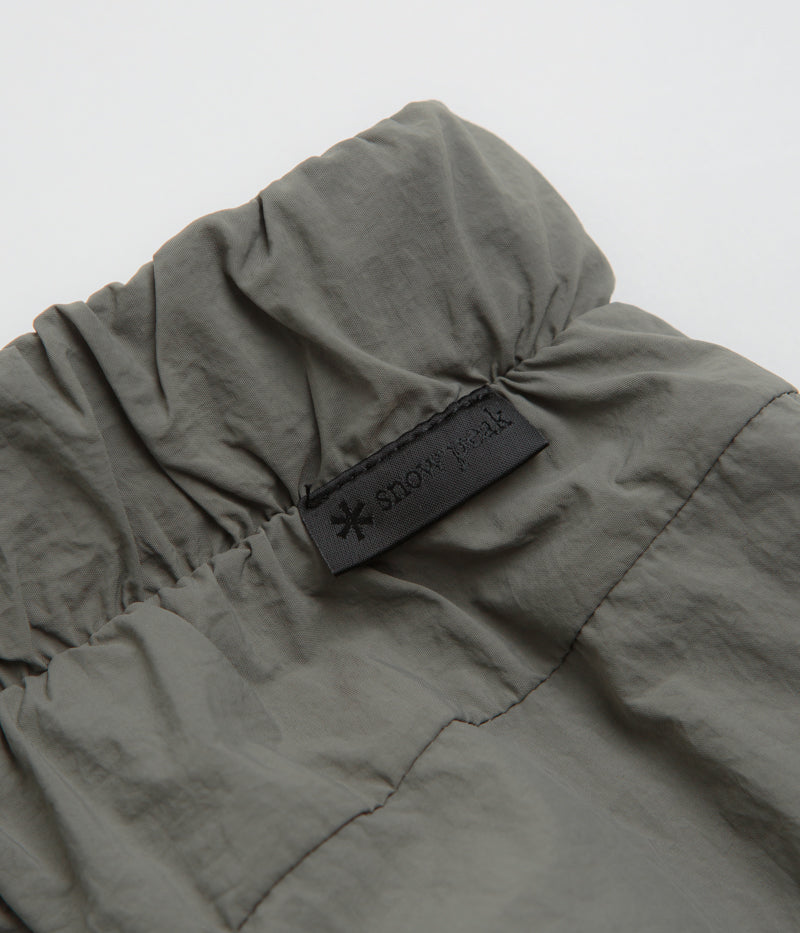 Snow Peak Nylon Tussah 2Way Shorts in Light Olive