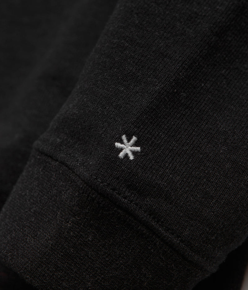 Snow Peak Recycled Cotton Crewneck Sweatshirt in Black