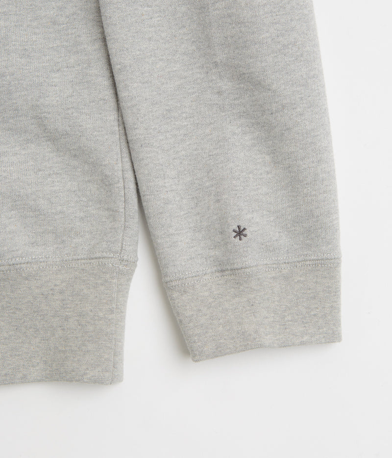 Snow Peak Recycled Cotton Hoodie in Mid Grey