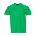 Youth Kelly Green crew neck T-shirt, short sleeves, front view.