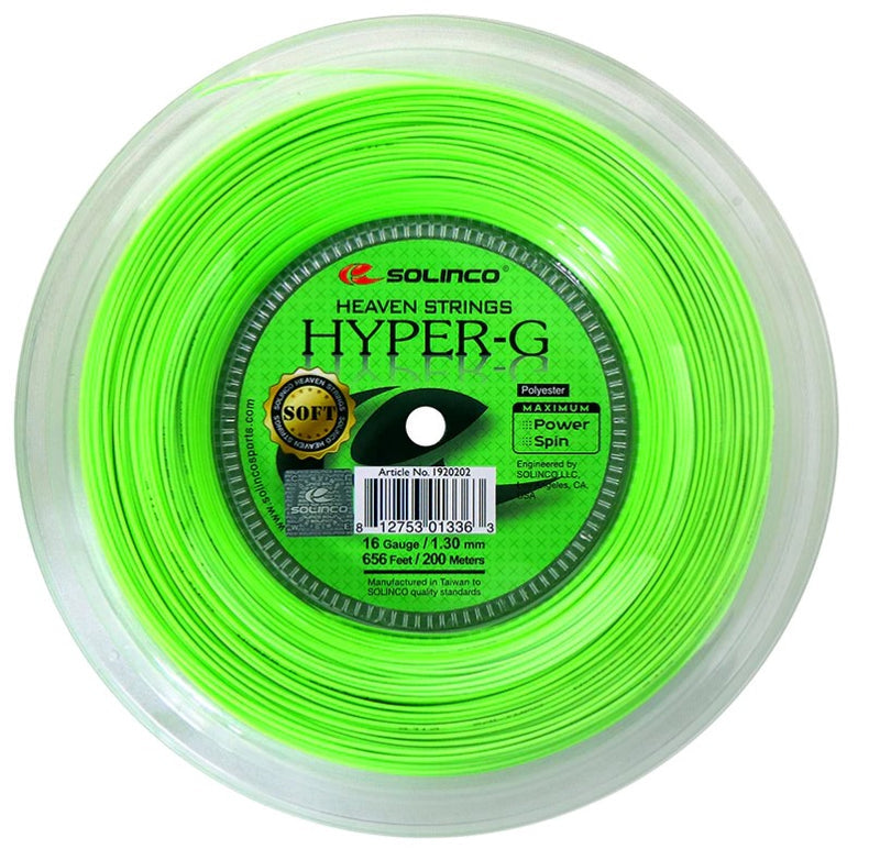 Solinco Hyper-G Soft Tennis String Reel in Green