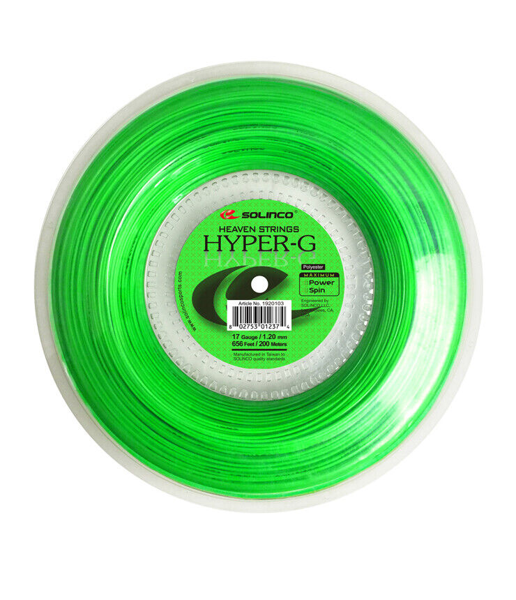 Solinco Hyper-G Tennis String Reel in Green