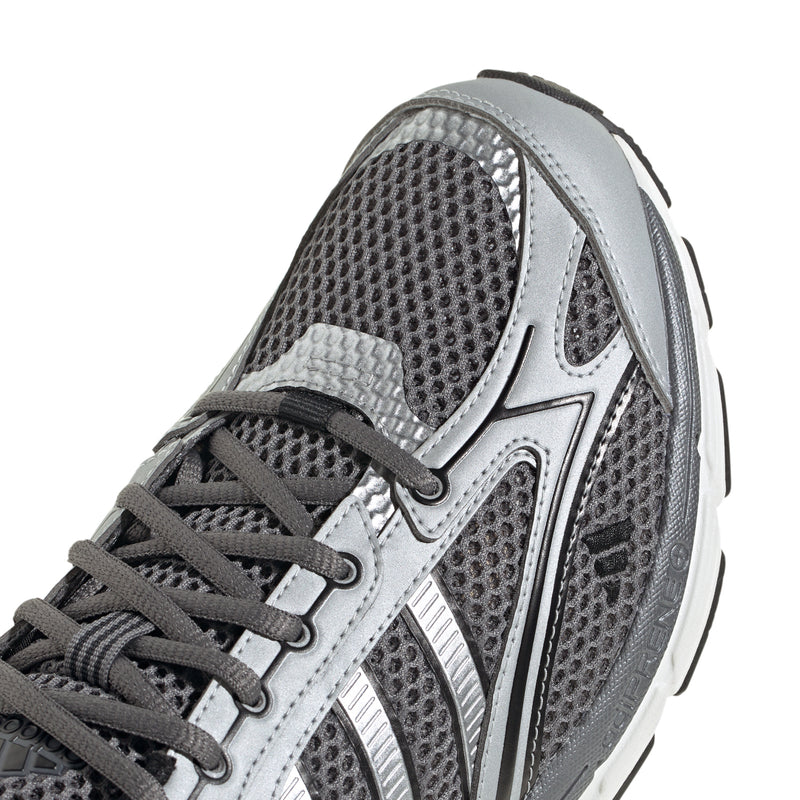 Men's Spiritain 2000 grey mesh running shoe upper with lace-up details