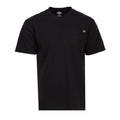 Black heavyweight pocket tee for men with crew neck and short sleeves