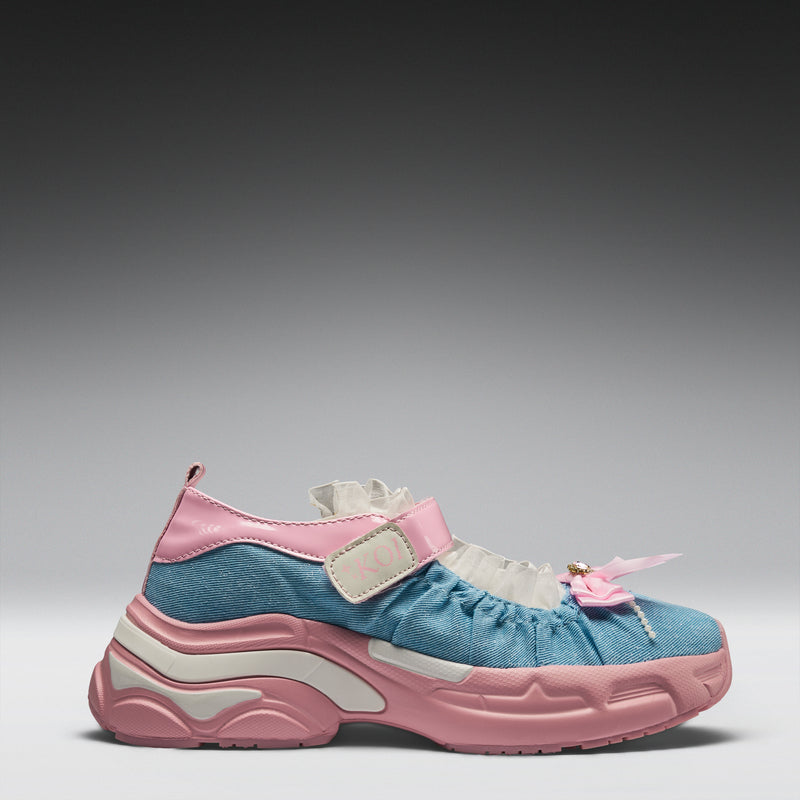 Starlet Ruffle Ballet Mary Janes- Pink right side view