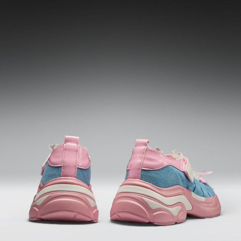 Starlet Ruffle Ballet Mary Janes- Pink back view