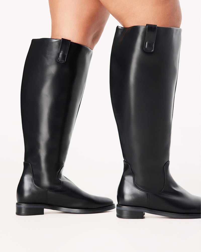 SYBIL EXTENDED CURVE - BLACK-Boots-Billini-BILLINI USA