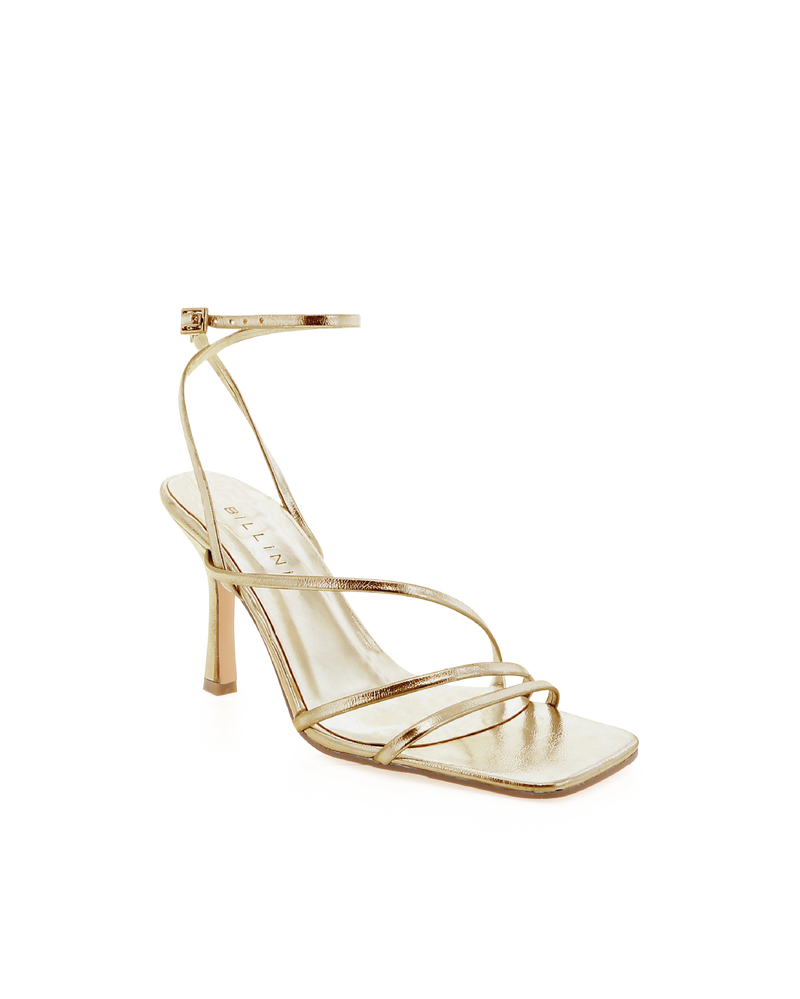 SYLVIA - GOLD METALLIC-Heels-Billini-BILLINI USA