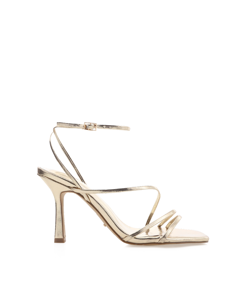 SYLVIA WIDE FIT - GOLD METALLIC-Heels-Billini-BILLINI USA