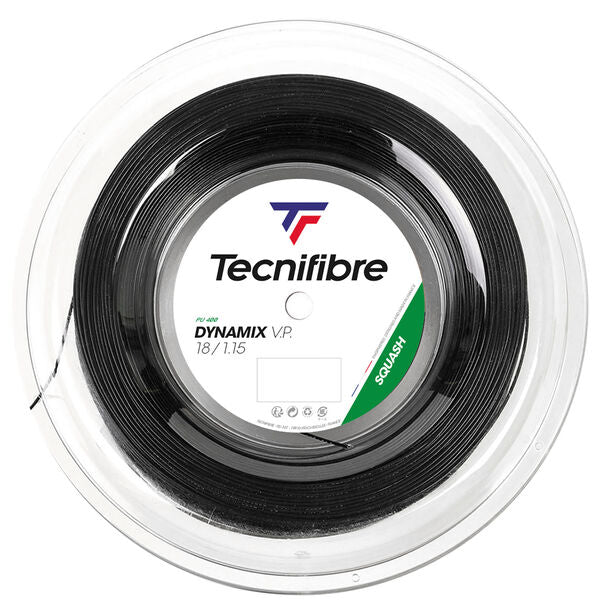 Tecnifibre Dynamix VP 18g(1.15) Squash String Reel (Black)