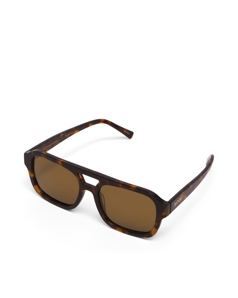 THE DEL RAY - HAVANA TORT-CHOCOLATE-SUNGLASSES-BANBE-BILLINI USA
