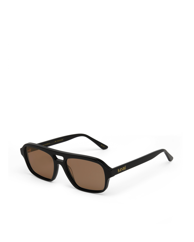 THE DELEVIGNE - BLACK-CARAMEL-SUNGLASSES-BANBE-O/S-BILLINI USA