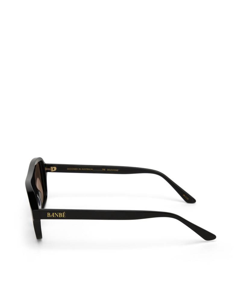 THE DELEVIGNE - BLACK-CARAMEL-SUNGLASSES-BANBE-O/S-BILLINI USA