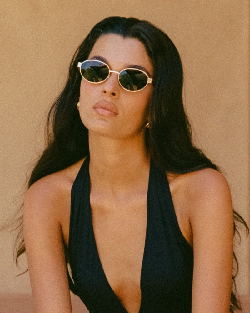 THE EVANGELISTA - GOLD-GREEN-SUNGLASSES-BANBE-O/S-BILLINI USA