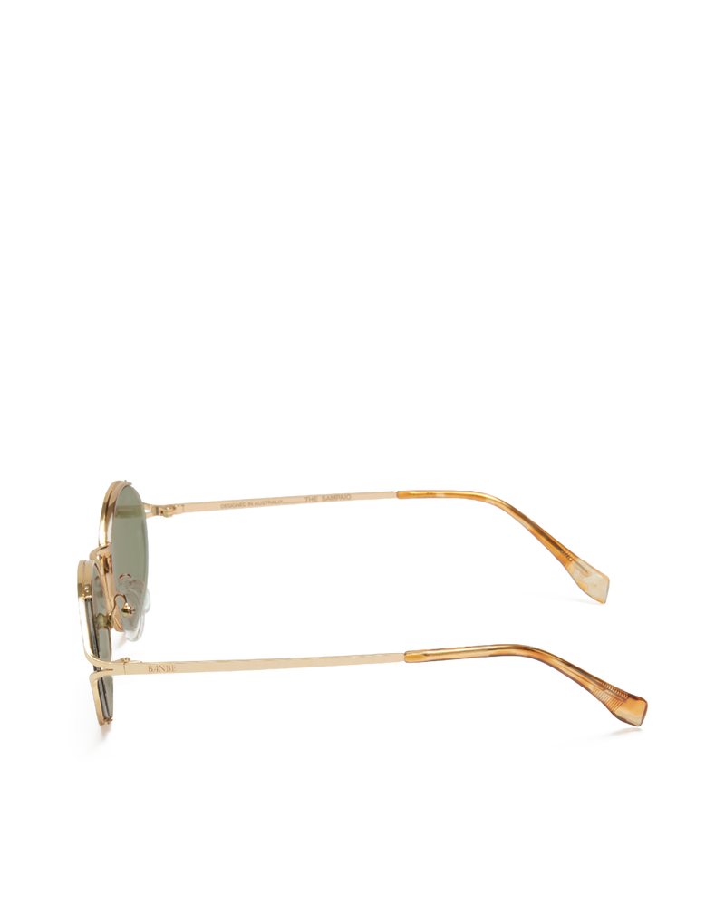 THE SAMPAIO - GOLD-OLIVE-SUNGLASSES-BANBE-O/S-BILLINI USA