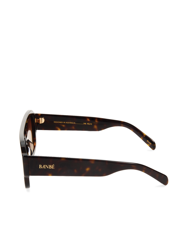 THE SUKI - DARK HAVANA TORT-CHOC FADE-SUNGLASSES-BANBE-BILLINI USA