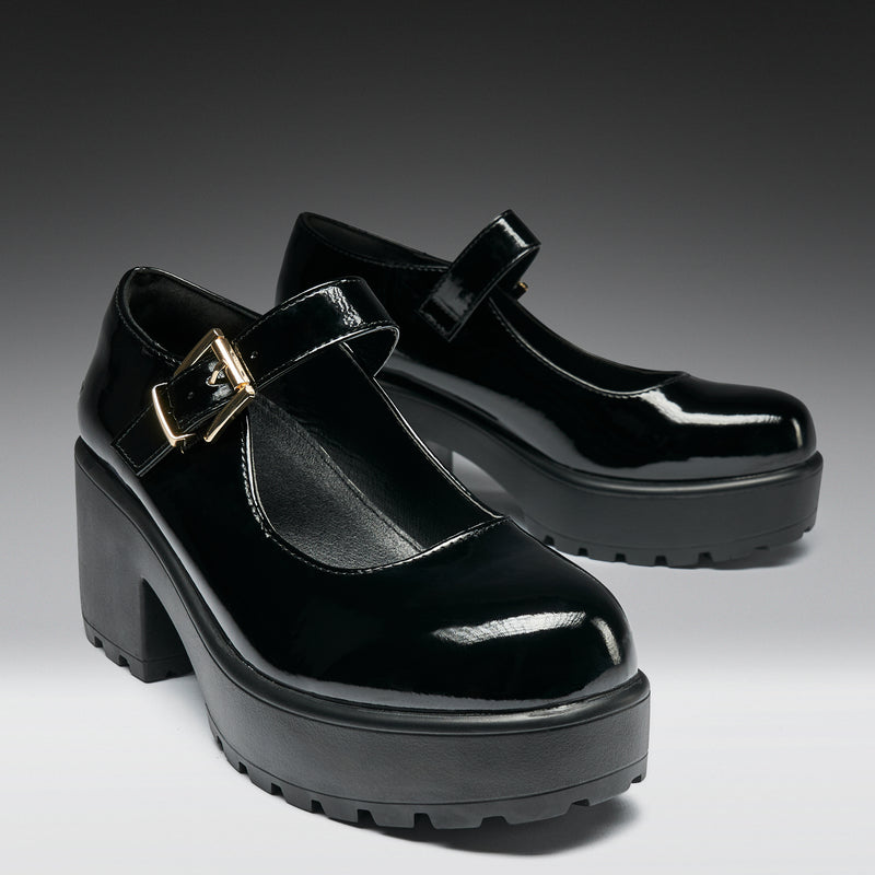 TIRA Black Mary Jane Shoes 'Patent Edition'