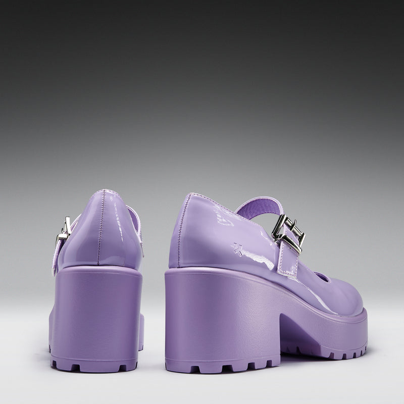 Tira Mary Jane Shoes ' Lilac Nectar Patent Edition' Back View