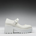 Tira Mary Jane Shoes 'White Washout Edition' right side view
