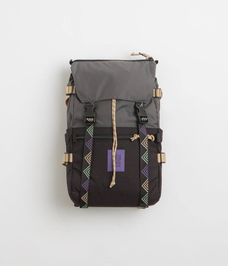 Topo Designs Classic Rover Pack in Asphalt and Black
