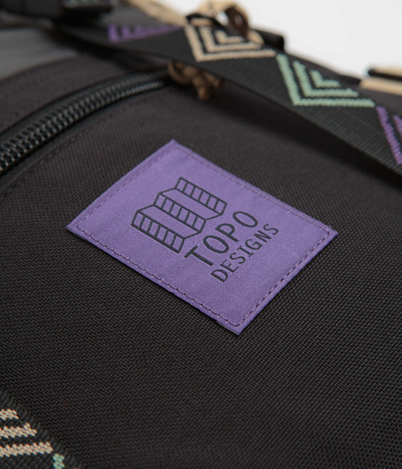 Topo Designs Classic Rover Pack in Asphalt and Black