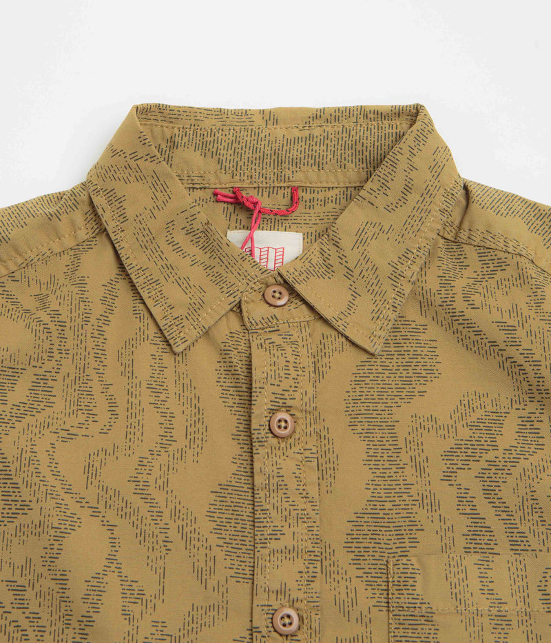 Topo Designs Dirt Desert Short Sleeve Shirt in Elmwood River Bed