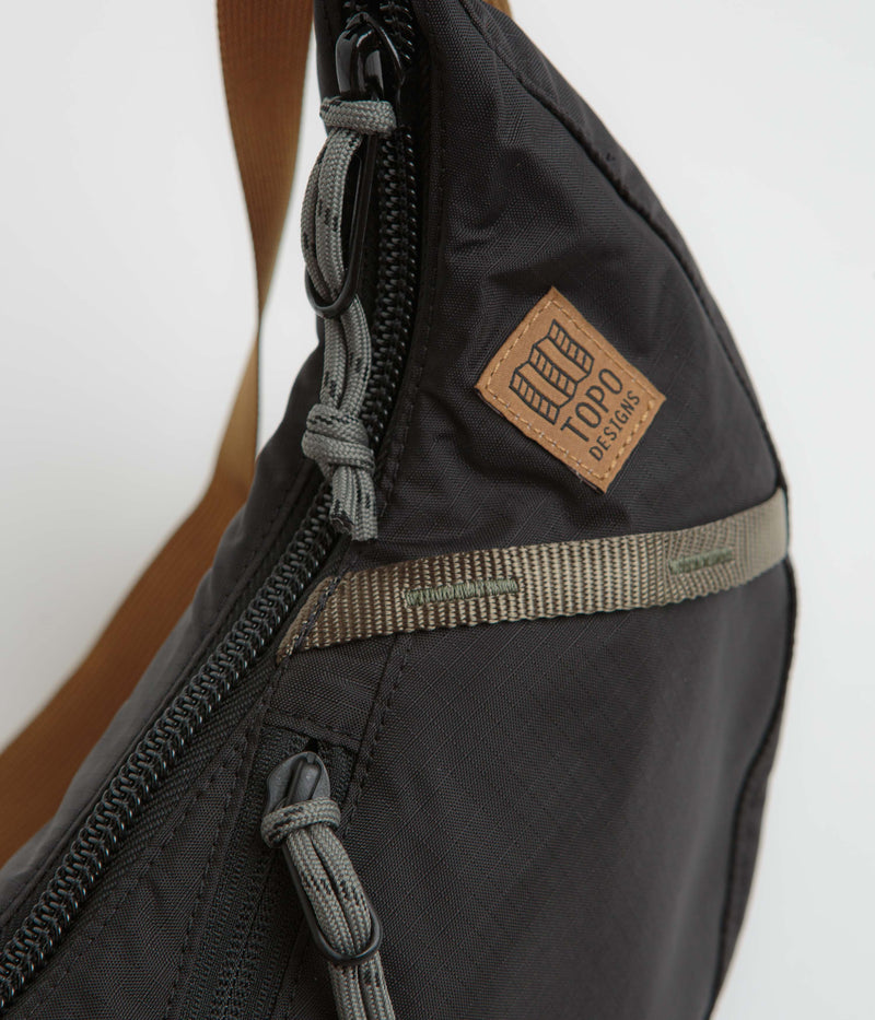 Topo Designs Moonlight Crossbody Bag in Black and Neutral