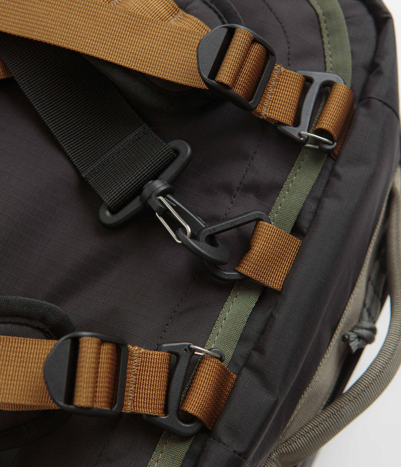 Topo Designs Mountain 40L Duffel Bag in Black and Neutral