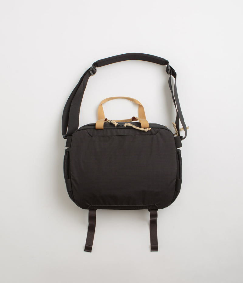Topo Designs Mountain Cross Bag in Black and Neutral