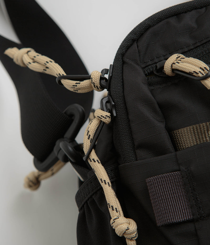Topo Designs Mountain Cross Bag in Black and Neutral