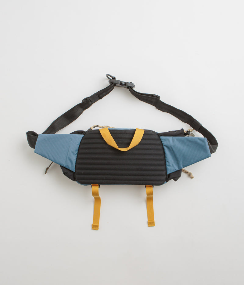 Topo Designs Mountain Hydro Hip Pack in Stone Blue and Bone White