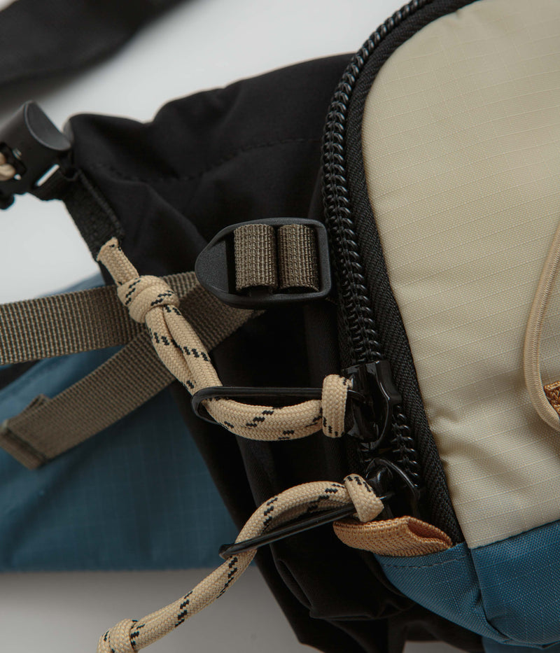 Topo Designs Mountain Hydro Hip Pack in Stone Blue and Bone White