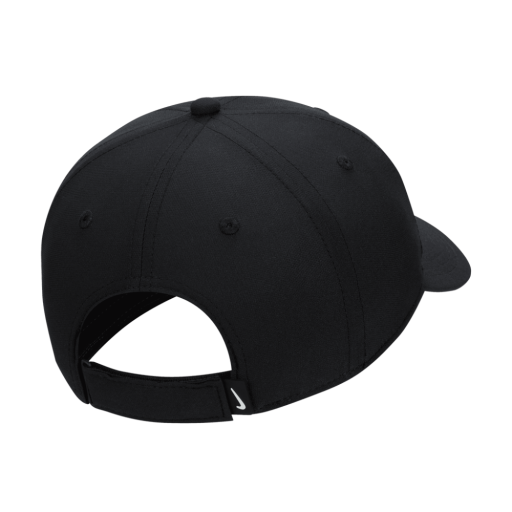 Unisex Dri-FIT Club Structured Swoosh Cap in Black/White