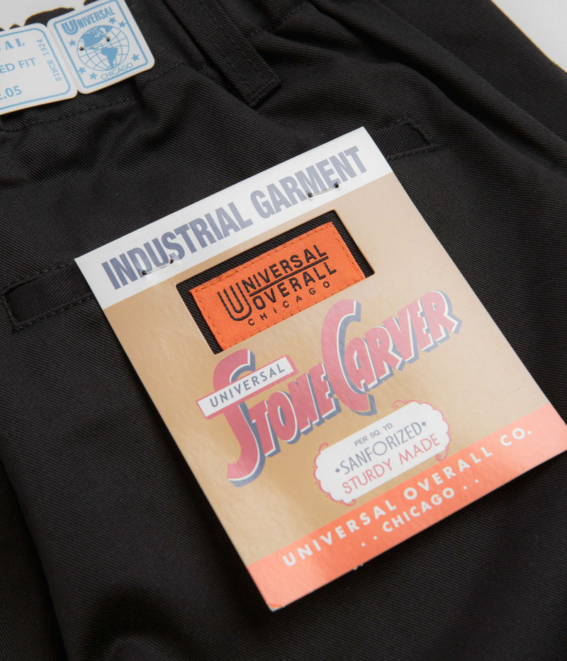 Universal Overall Type.05 Tuck Tapered Pants in Black
