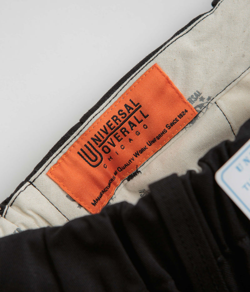 Universal Overall Type.05 Tuck Tapered Pants in Black