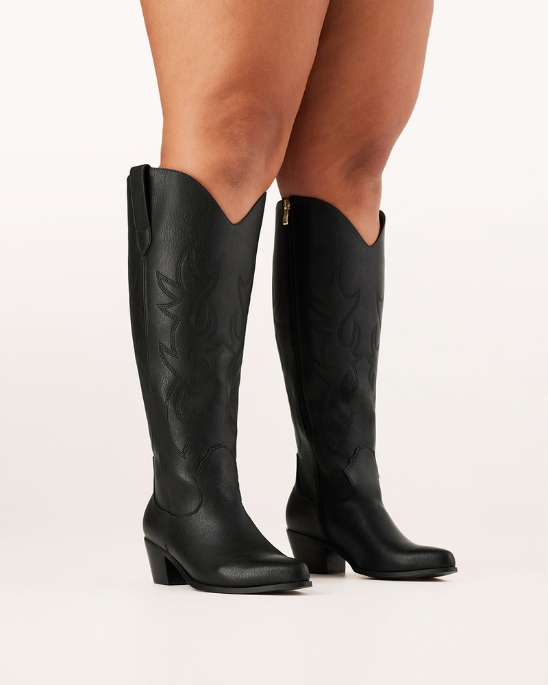URSON EXTENDED CURVE - BLACK-Boots-Billini-BILLINI USA