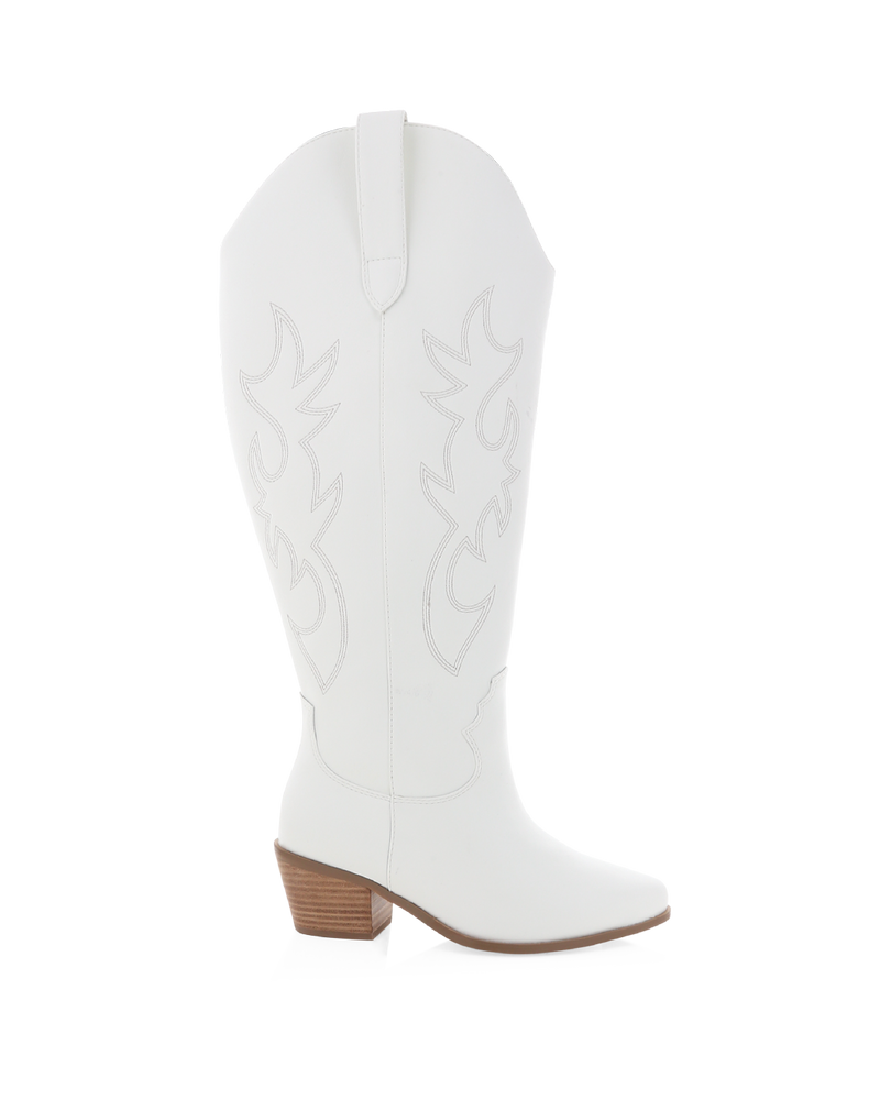 URSON EXTENDED CURVE - WHITE-Boots-Billini-BILLINI USA