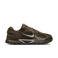 Men's olive-brown running sneaker with Nike Swoosh and lace-up design
