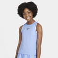 Victory Big Kids' (Girls') Dri-FIT Tennis Tank in Aluminum/(Black)