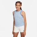 Victory Big Kids' (Girls') Dri-FIT Tennis Tank in Blue Tint/Polar/White