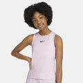 Victory Big Kids' (Girls') Dri-FIT Tennis Tank in Regal Pink/(Black)
