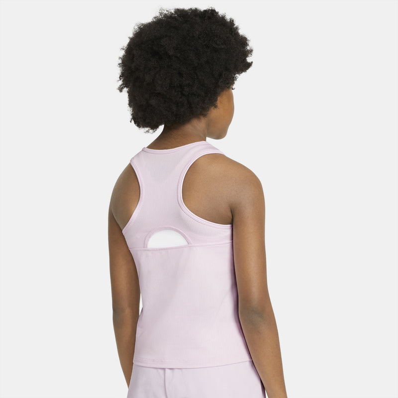 Victory Big Kids' (Girls') Dri-FIT Tennis Tank in Regal Pink/(Black)