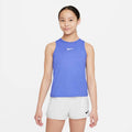 Victory Big Kids' (Girls') Dri-FIT Tennis Tank in Sapphire/White