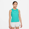 Victory Big Kids' (Girls') Dri-FIT Tennis Tank in Washed Teal/White