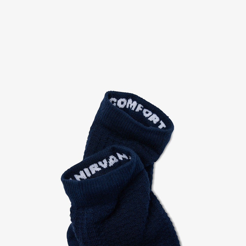 Waffle Cloud Crew Socks - Indigo
