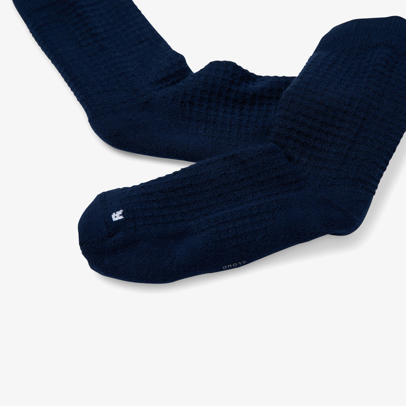 Waffle Cloud Crew Socks - Indigo