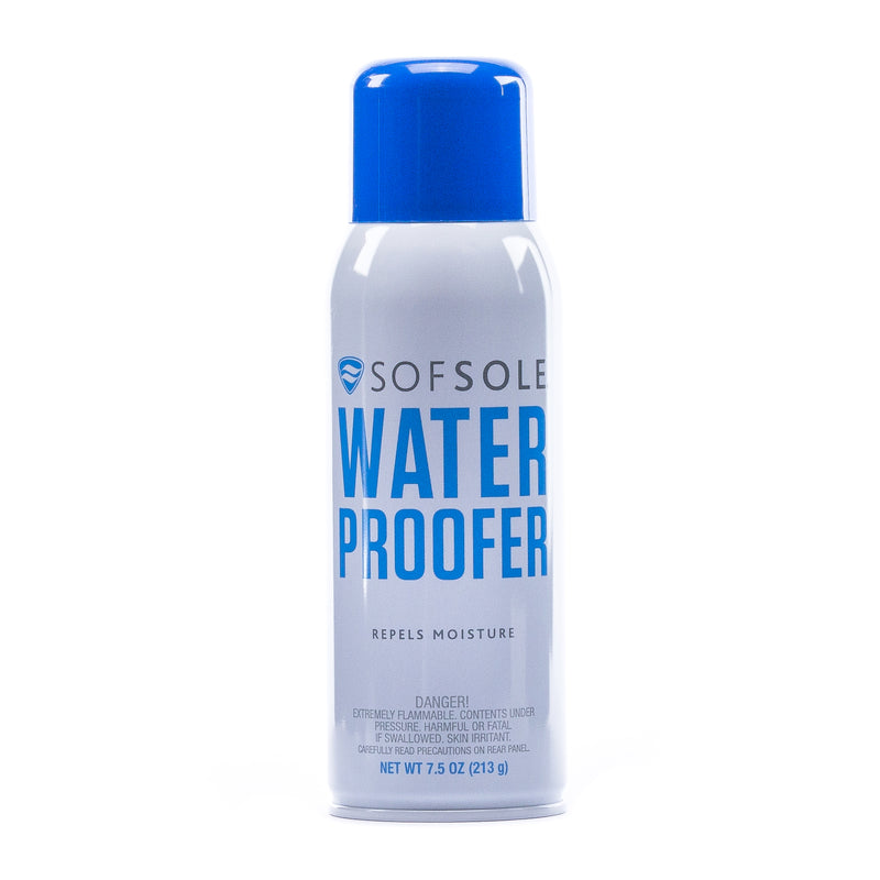 7.5 oz water proofer bottle with blue cap and SOSOFI blue label, clear formula