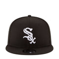 Black baseball cap with white Sox logo and adjustable back strap