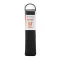 Black wide 54-inch shoelaces in plastic sleeve